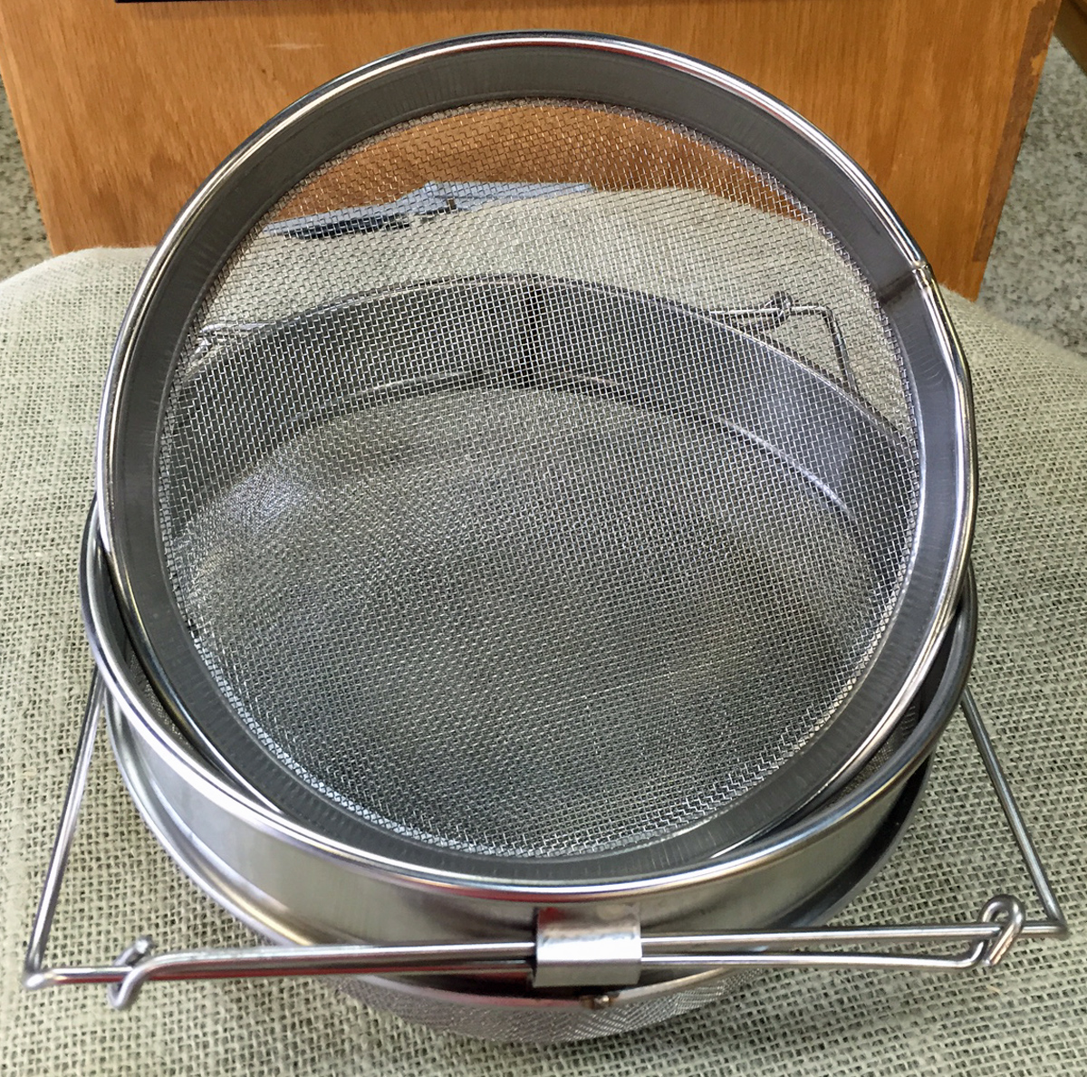 Strainer - double stainless steel - Bee Well Honey Farm