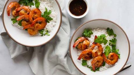 bourbon and honey glazed shrimp recipe