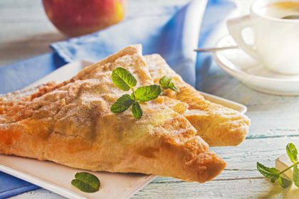 Freshly baked apple turnovers apple honey turnover