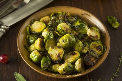 Homemade Roasted Green Brussel Sprouts brussels sprouts recipe