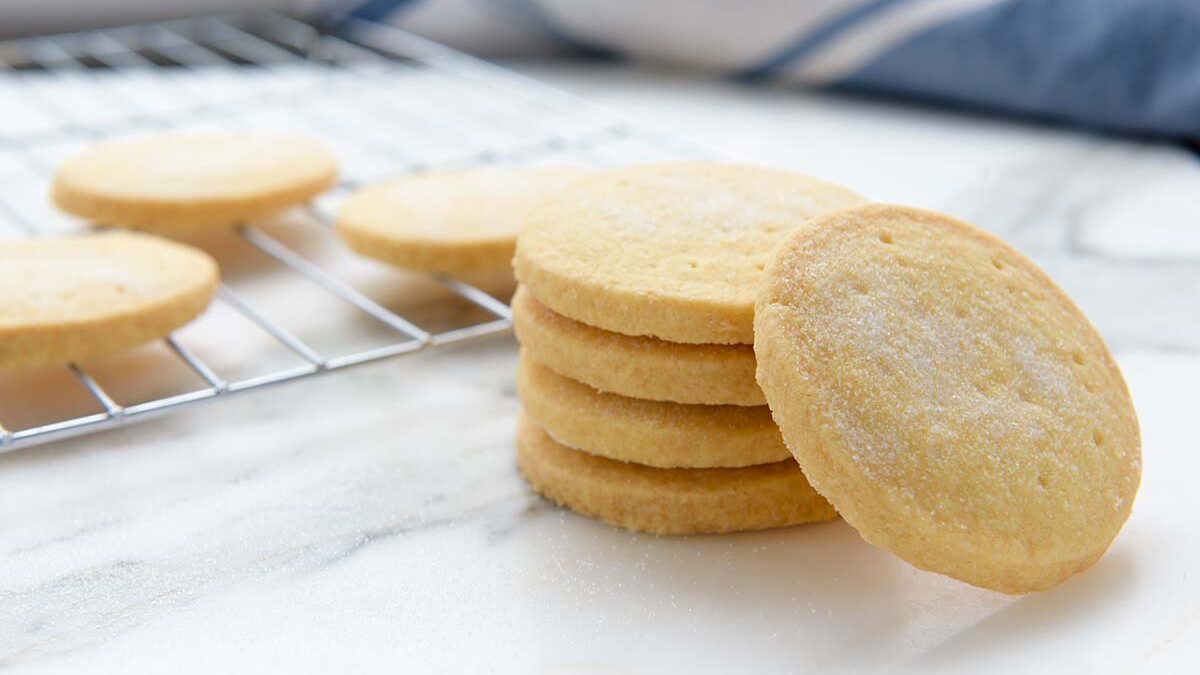Honey Lemon Shortbread Cookies