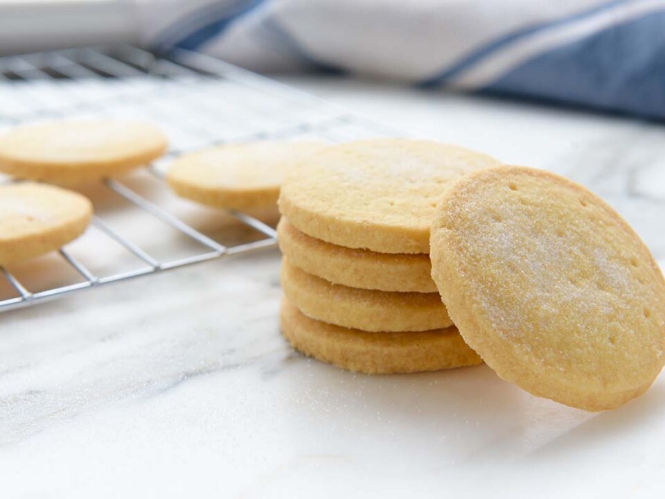 Honey Lemon Shortbread Cookies