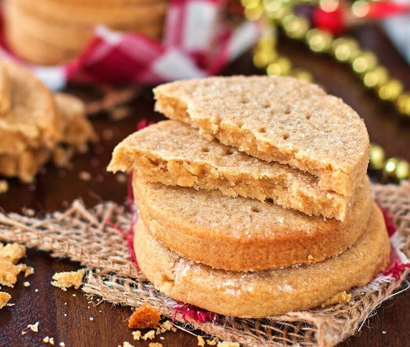 Peanut Butter and Honey Shortbread Cookies